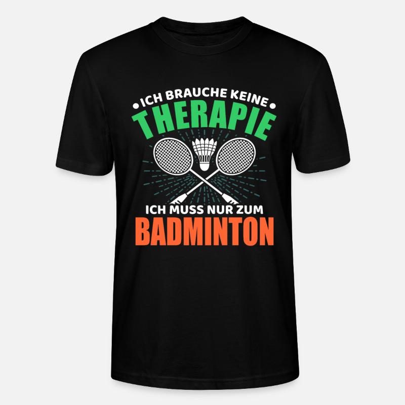 Badminton - Stanley/Stella Unisex Bio-T-Shirt CRAFTER - Schwarz