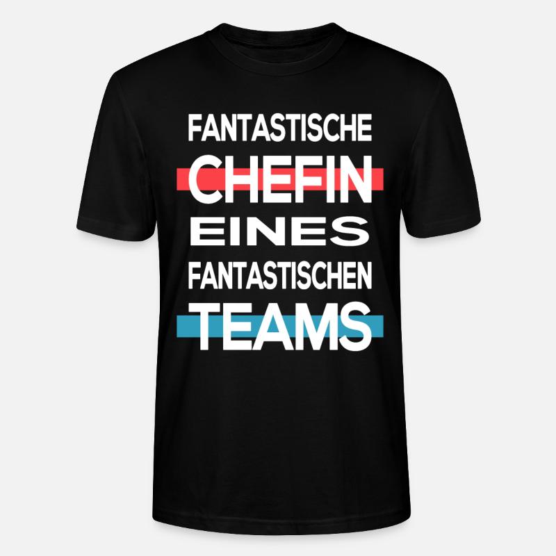 Chefin Vorgesetzte Team - Stanley/Stella Unisex Bio-T-Shirt CRAFTER - Schwarz