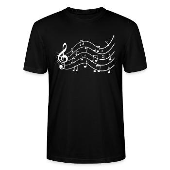 Choir - Stanley/Stella CRAFTER Unisex Organic T-Shirt - black - Front - Alina (178cm) & Michal (187cm)