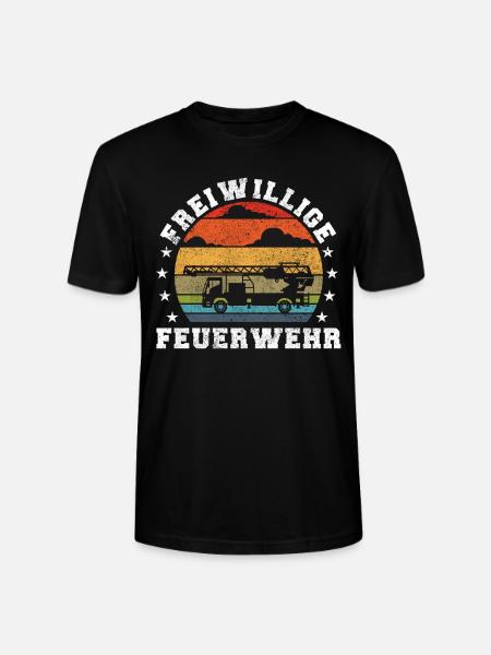 Freiwillige Feuerwehr - Stanley/Stella Unisex Bio-T-Shirt CRAFTER - Schwarz