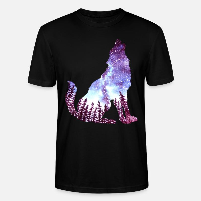 Wolf - Stanley/Stella Unisex Bio-T-Shirt CRAFTER - Schwarz