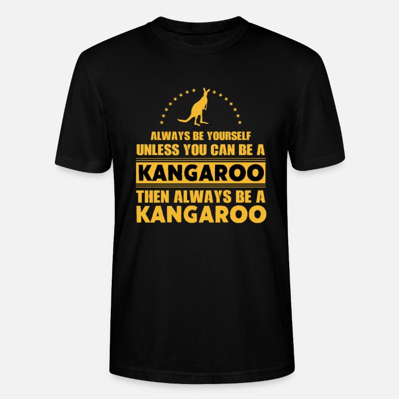 Känguru - Stanley/Stella Unisex Bio-T-Shirt CRAFTER - Schwarz