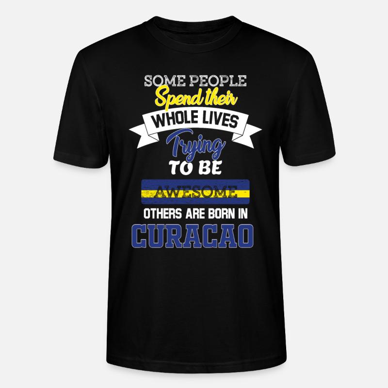 Geboren in Curacao - Stanley/Stella Unisex Bio-T-Shirt CRAFTER - Schwarz