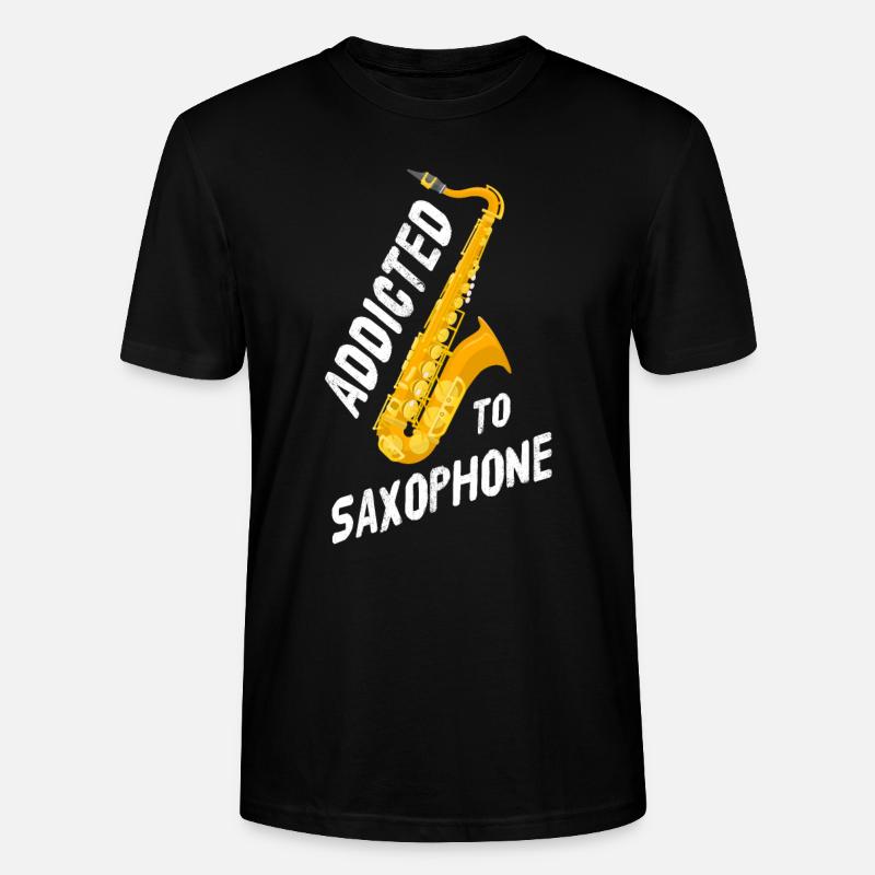 saxophone - T-shirt bio CRAFTER Stanley Stella Unisexe - noir