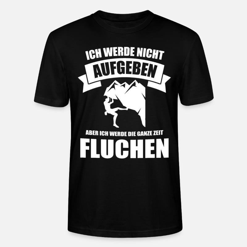 Klettern Kletterer Bouldern Geschenk - Stanley/Stella Unisex Bio-T-Shirt CRAFTER - Schwarz