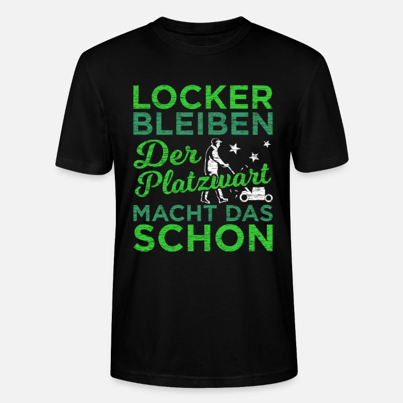 Greenkeeper Geschenk - Stanley/Stella Unisex Bio-T-Shirt CRAFTER - Schwarz