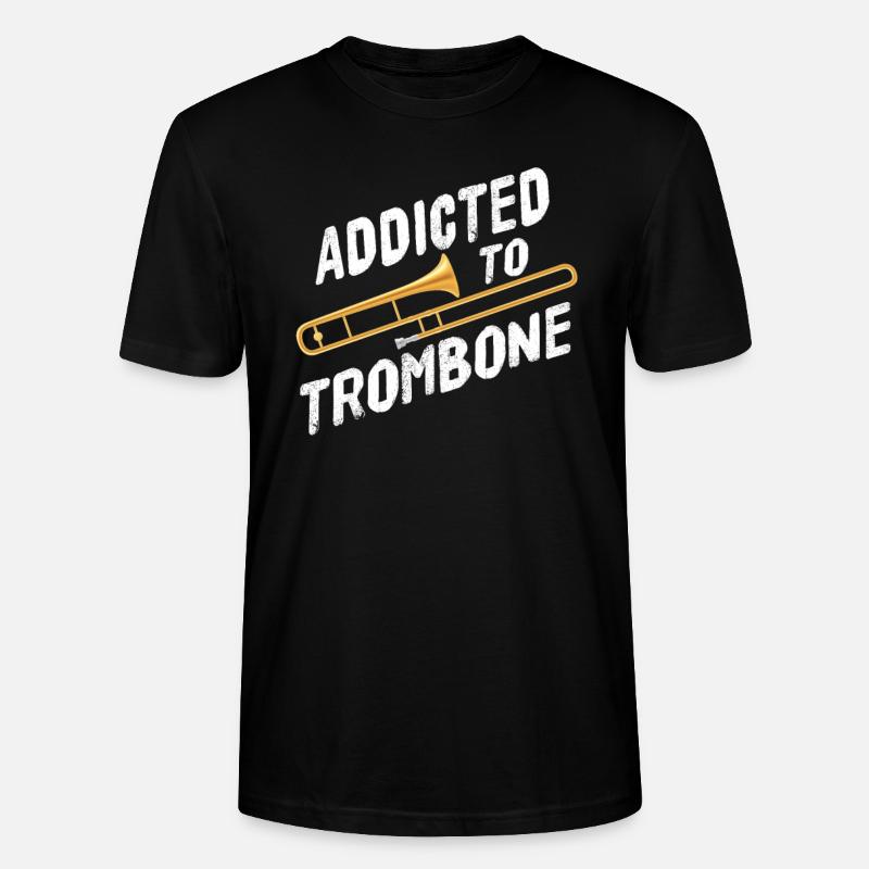 Trombone trombone - T-shirt bio CRAFTER Stanley Stella Unisexe - noir