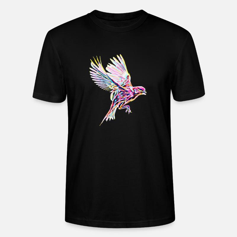 Vogel - Stanley/Stella Unisex Bio-T-Shirt CRAFTER - Schwarz