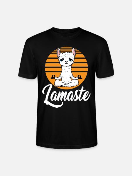Lamaste Lama Yoga - T-shirt bio CRAFTER Stanley Stella Unisexe - noir
