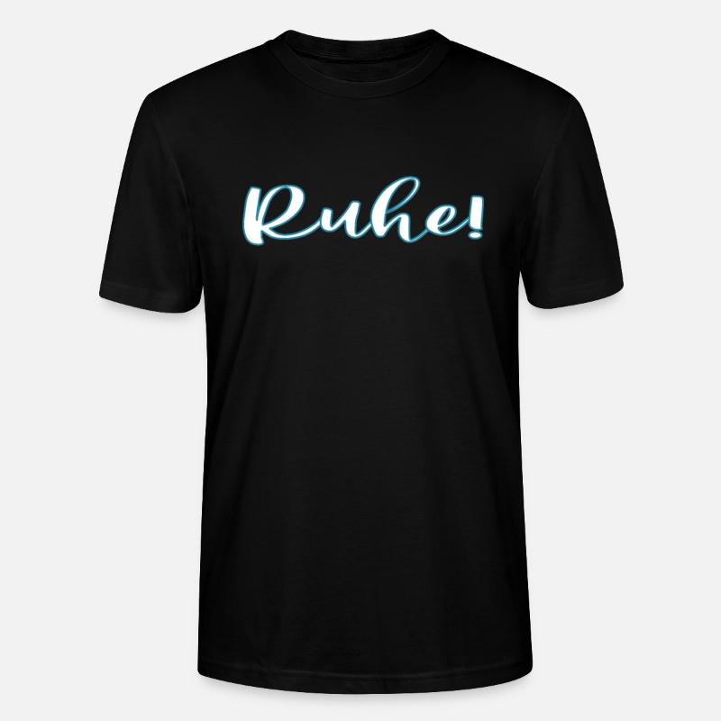 Pscht Ruhe Lehrergeschenk - Stanley/Stella Unisex Bio-T-Shirt CRAFTER - Schwarz