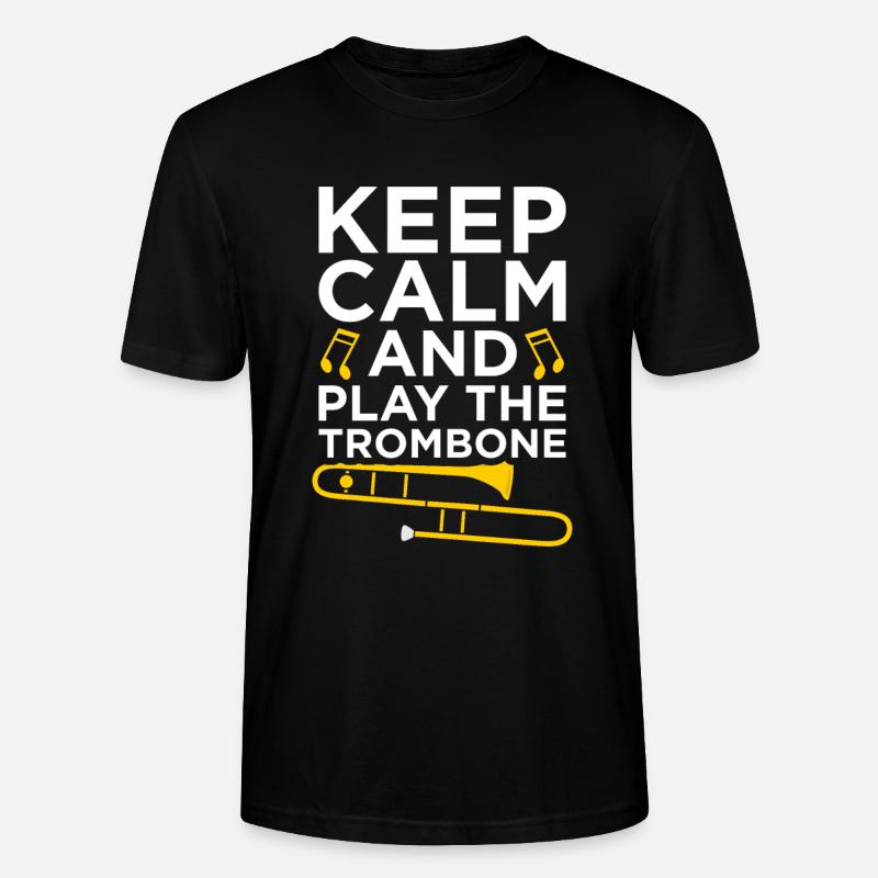 Trombone trombone - T-shirt bio CRAFTER Stanley Stella Unisexe - noir