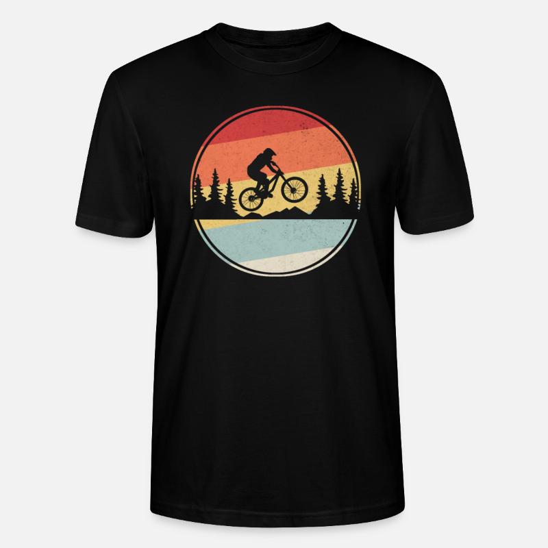 Cadeau cavalier VTT VTT - T-shirt bio CRAFTER Stanley Stella Unisexe - noir