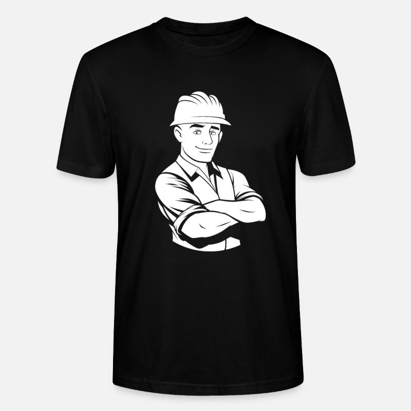 Bauleiter - Stanley/Stella Unisex Bio-T-Shirt CRAFTER - Schwarz
