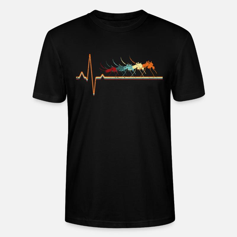 Retro Mücke EKG - Stanley/Stella Unisex Bio-T-Shirt CRAFTER - Schwarz