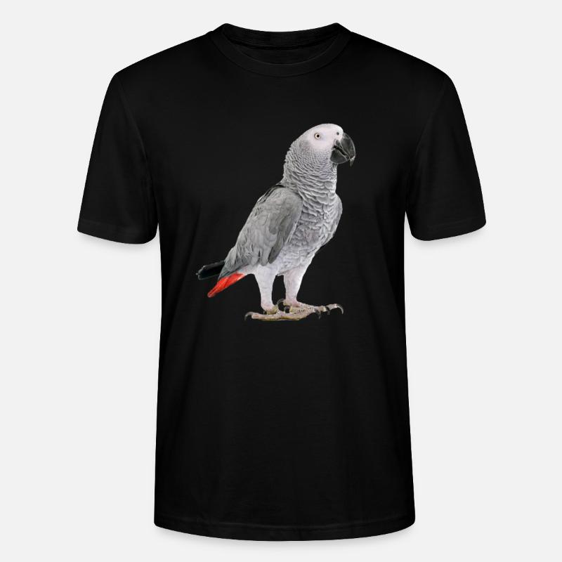 Graupapagei - Stanley/Stella Unisex Bio-T-Shirt CRAFTER - Schwarz