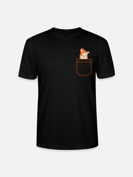 Fox - Stanley/Stella CRAFTER Unisex Organic T-Shirt - black