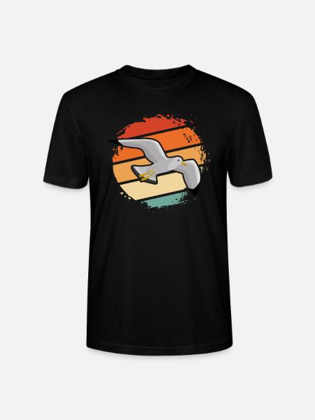 mouette - T-shirt bio CRAFTER Stanley Stella Unisexe - noir