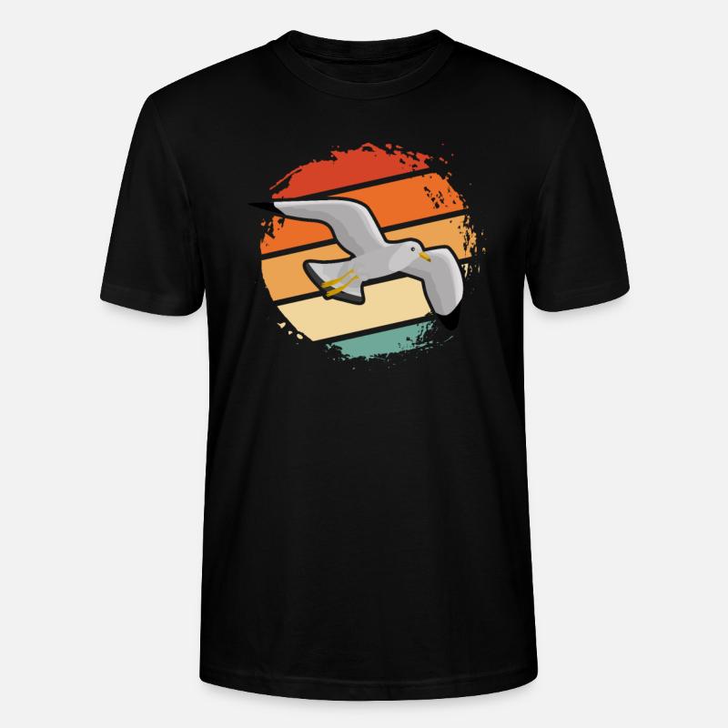 Möwe - Stanley/Stella Unisex Bio-T-Shirt CRAFTER - Schwarz