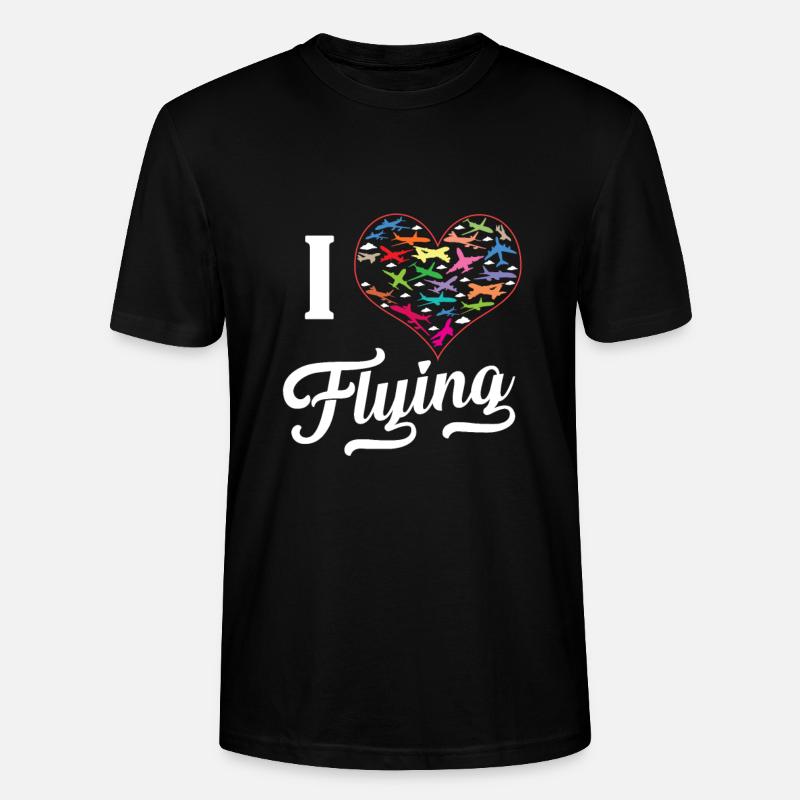 Pilote d’avion - T-shirt bio CRAFTER Stanley Stella Unisexe - noir