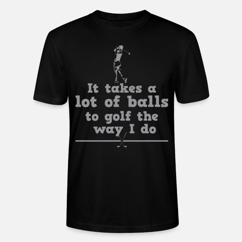 Golf Golf Vater Golfspieler - Stanley/Stella Unisex Bio-T-Shirt CRAFTER - Schwarz