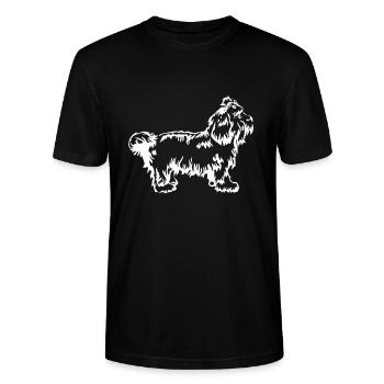 Bolonka Zwetna - Stanley/Stella Unisex Bio-T-Shirt CRAFTER - Schwarz - Vorne - Alina (178cm) & Michal (187cm)