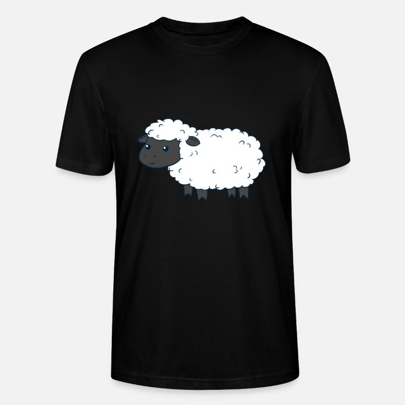 Cute Sheep - Stanley/Stella Unisex Bio-T-Shirt CRAFTER - Schwarz