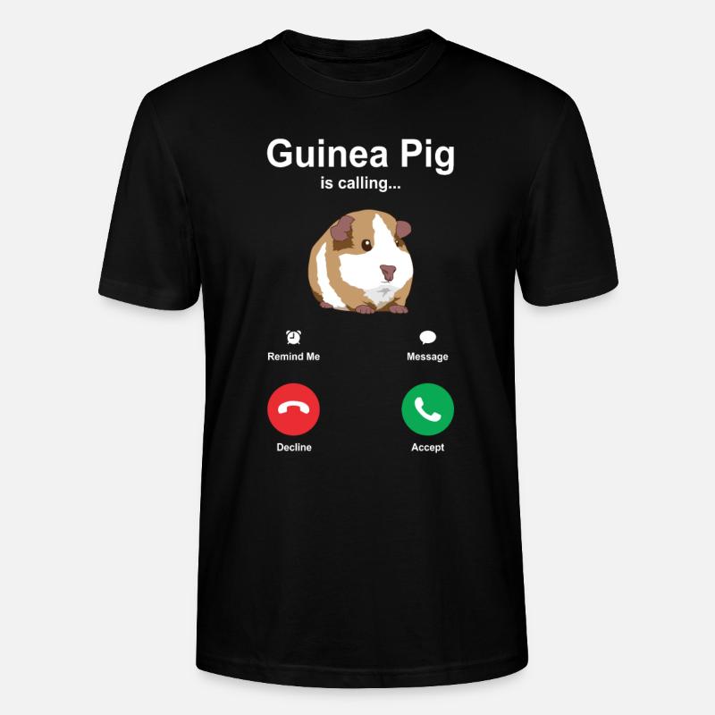 Cochon d'Inde Cavy - T-shirt bio CRAFTER Stanley Stella Unisexe - noir
