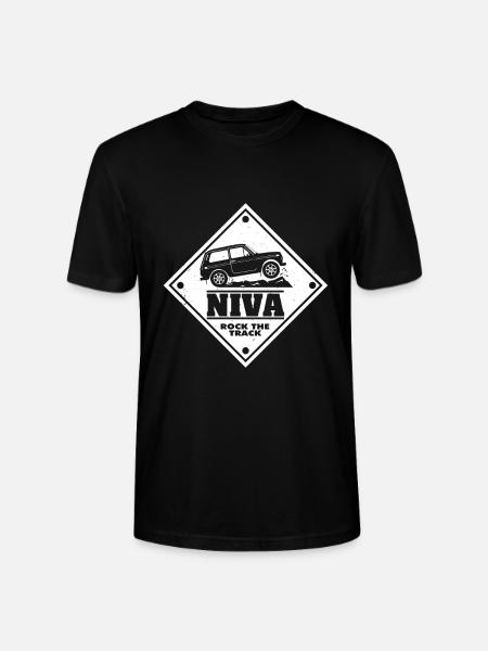 Lada Niva SUV offroad gift - Stanley/Stella CRAFTER Unisex Organic T-Shirt - black