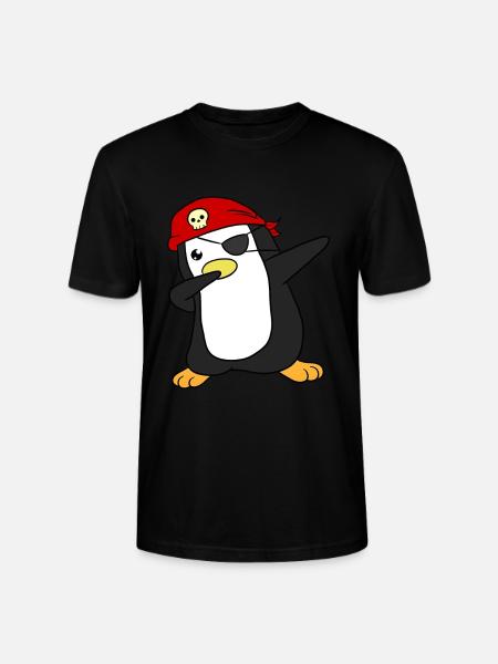 Pirate pingouin pirate - T-shirt bio CRAFTER Stanley Stella Unisexe - noir