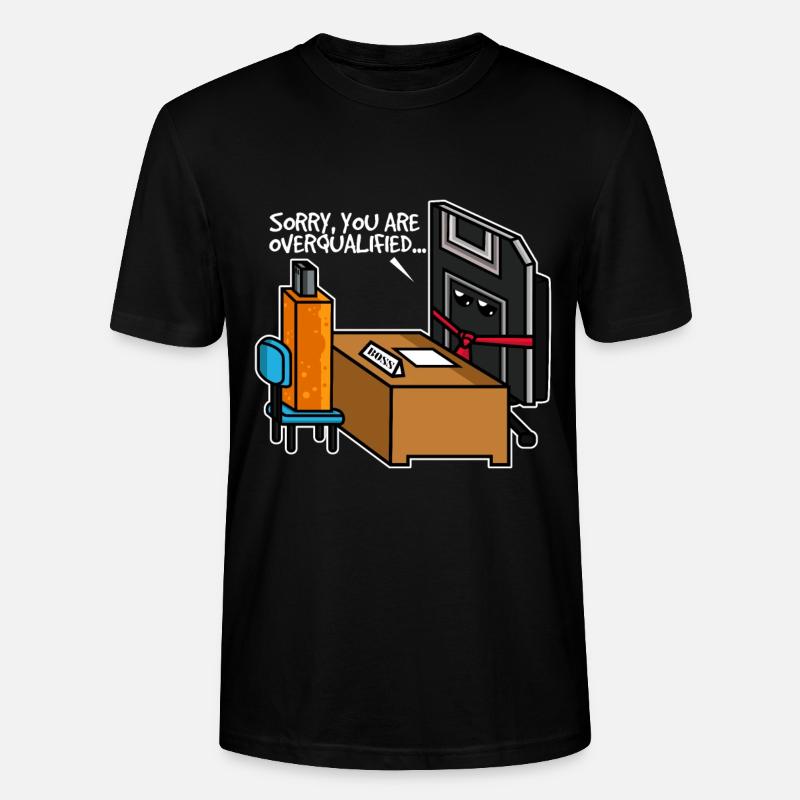 USB Stick Vorstellungsgespräch - Stanley/Stella Unisex Bio-T-Shirt CRAFTER - Schwarz