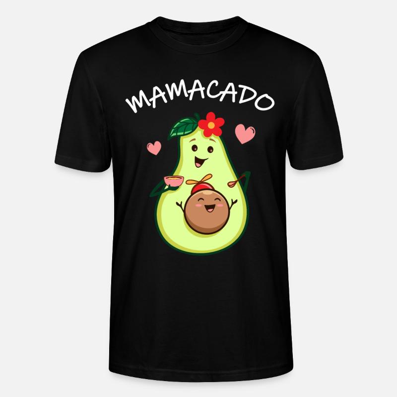 Mama Avocado Sweet relation mère-enfant - T-shirt bio CRAFTER Stanley Stella Unisexe - noir