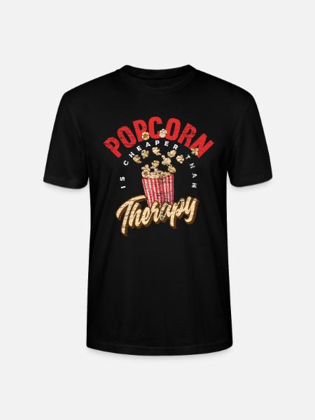 Popcorn films - Stanley/Stella CRAFTER Unisex Organic T-Shirt - black