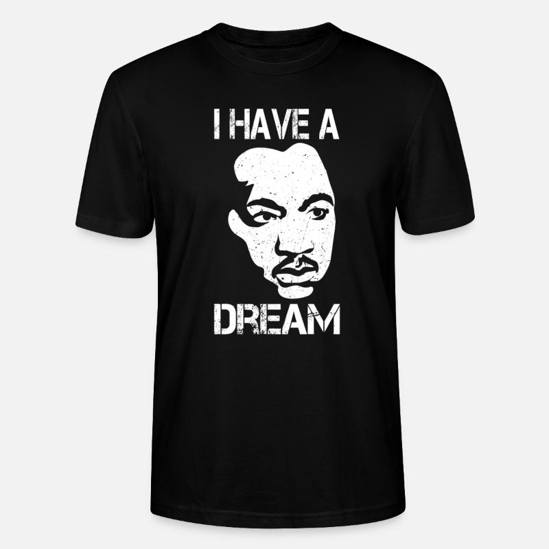 Martin Luther King - Stanley/Stella Unisex Bio-T-Shirt CRAFTER - Schwarz