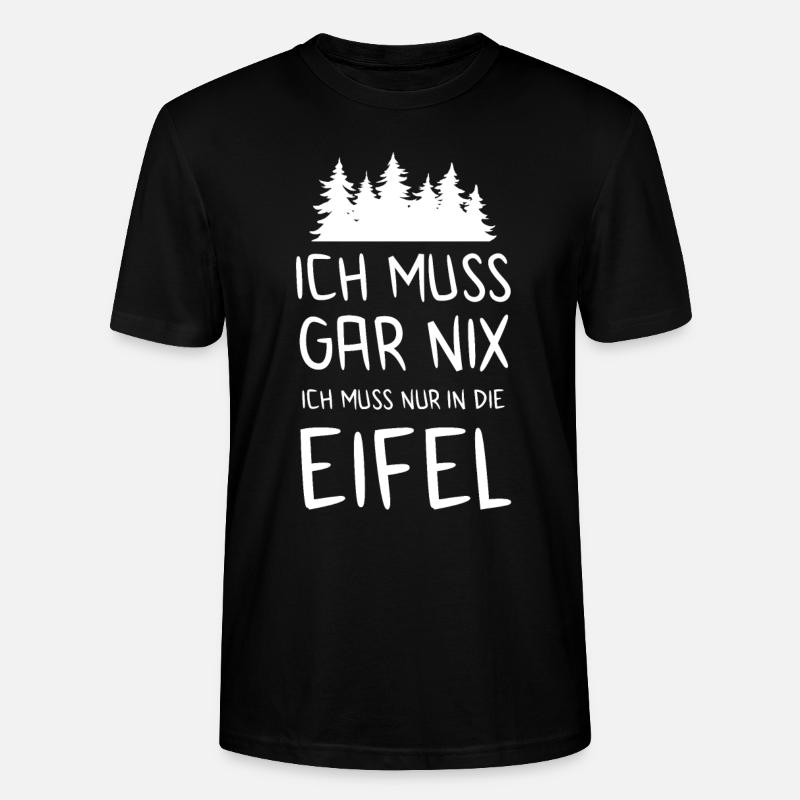 Eifel Gerolstein Eifeler Geschenk - Stanley/Stella Unisex Bio-T-Shirt CRAFTER - Schwarz