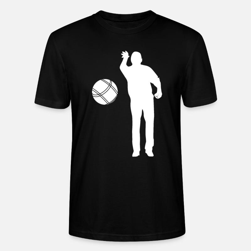 Boule Petanque Boccia Boules - T-shirt bio CRAFTER Stanley Stella Unisexe - noir