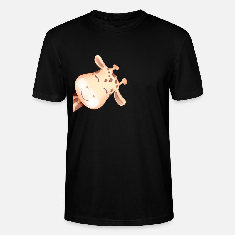 Giraffe - Stanley/Stella Unisex Bio-T-Shirt CRAFTER - Schwarz