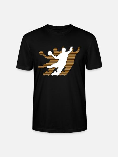 Handball player graphic - Stanley/Stella CRAFTER Unisex Organic T-Shirt - black