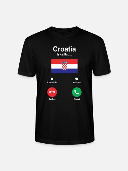 Croatia - Stanley/Stella CRAFTER Unisex Organic T-Shirt - black