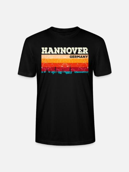 Hanover hometown Germany - Stanley/Stella CRAFTER Unisex Organic T-Shirt - black