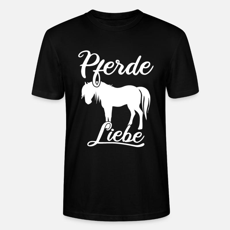 Pferde Liebe, Pferdemotiv, Pferde. - Stanley/Stella Unisex Bio-T-Shirt CRAFTER - Schwarz