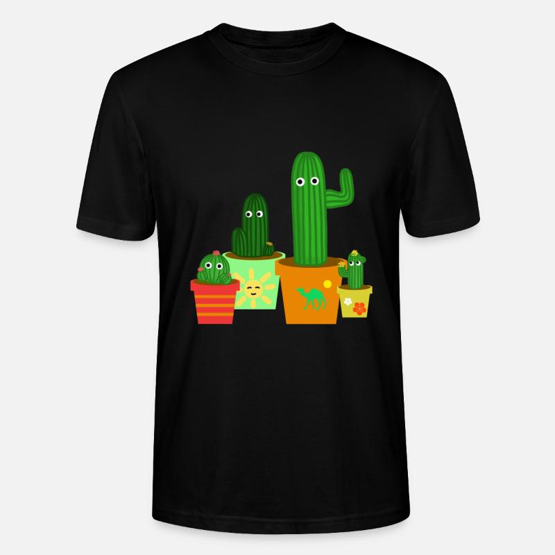 cactus - T-shirt bio CRAFTER Stanley Stella Unisexe - noir