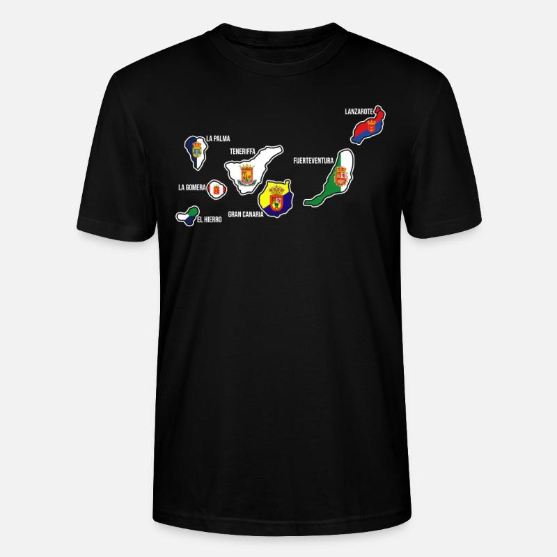 Émigration des Canaries aux Canaries - T-shirt bio CRAFTER Stanley Stella Unisexe - noir