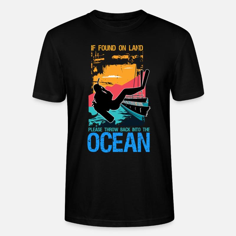 Plongée plongée en disant cadeau - T-shirt bio CRAFTER Stanley Stella Unisexe - noir