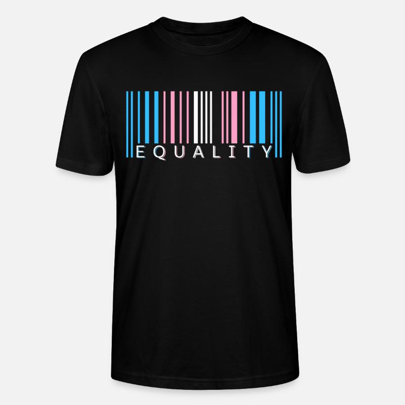 Transgender Barcode Trans Pride Geschenk - Stanley/Stella Unisex Bio-T-Shirt CRAFTER - Schwarz