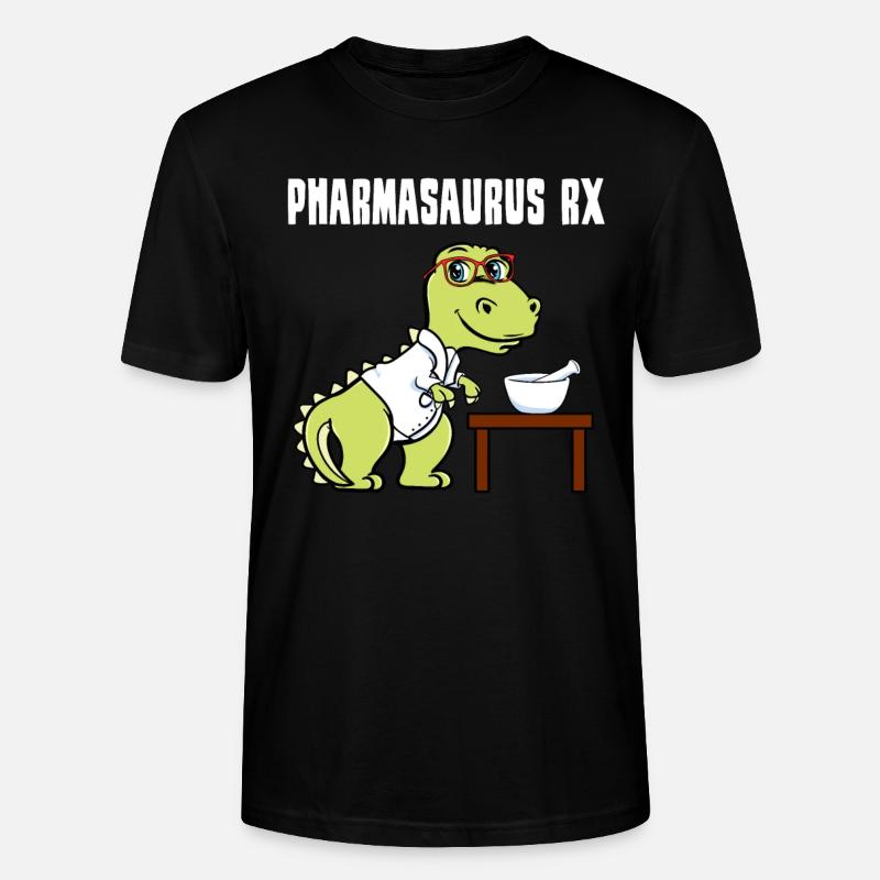 Pharmasaurus RX - Stanley/Stella Unisex Bio-T-Shirt CRAFTER - Schwarz