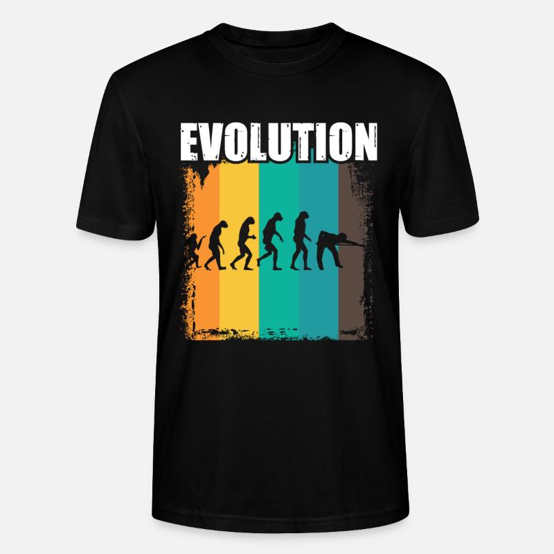 Billard Evolution - T-shirt bio CRAFTER Stanley Stella Unisexe - noir