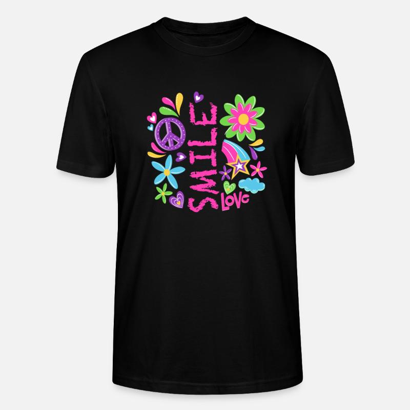 Cooles Friedenszeichen Design - Stanley/Stella Unisex Bio-T-Shirt CRAFTER - Schwarz