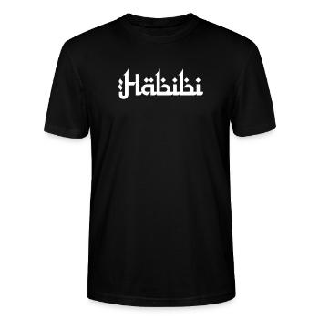 habibi arab arbabic arabic habib shirt - Stanley/Stella CRAFTER Unisex Organic T-Shirt - black - Front - Alina (178cm) & Michal (187cm)