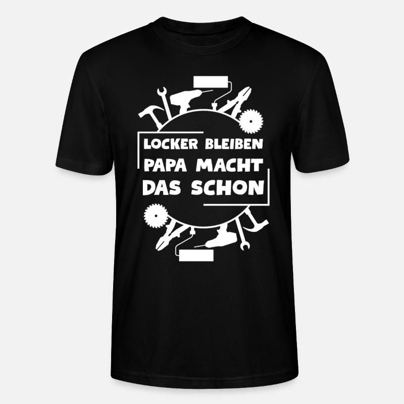 Heimwerker Handwerker Hobbyhandwerker - Stanley/Stella Unisex Bio-T-Shirt CRAFTER - Schwarz
