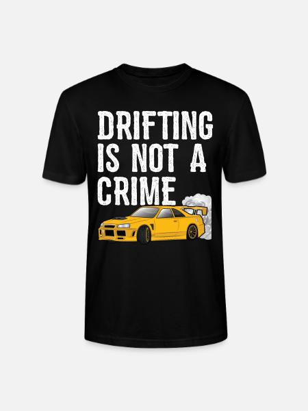 Drifting is not a Crime - Drift Race Car Gift idea - Stanley/Stella CRAFTER Unisex Organic T-Shirt - black
